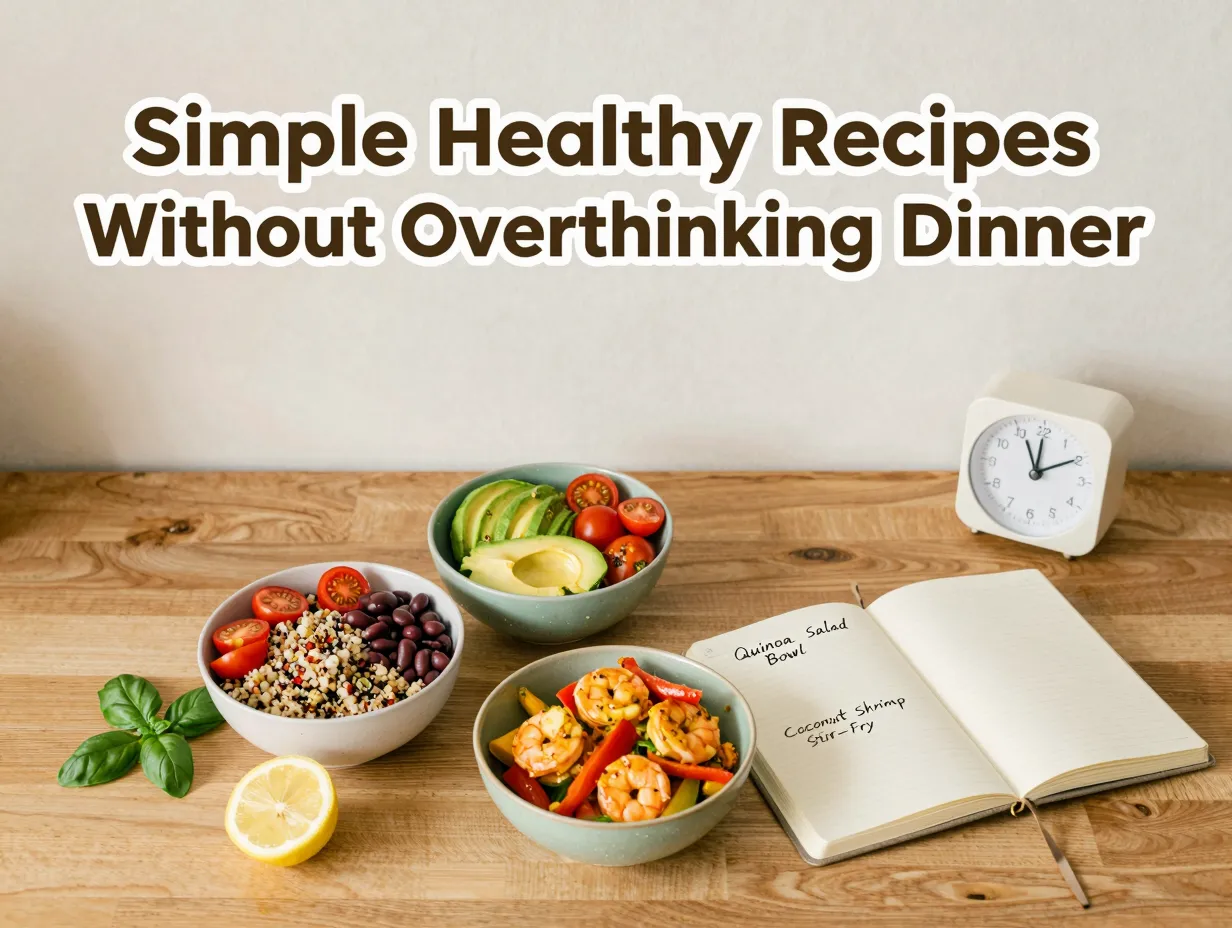 Simple healthy recipes without overthinking dinner