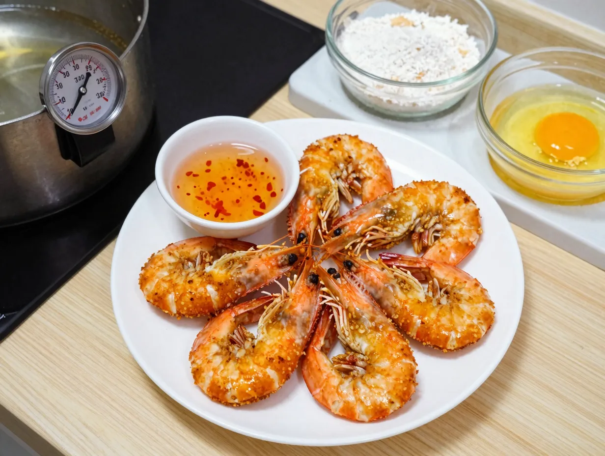 Classic deep fried coconut shrimp