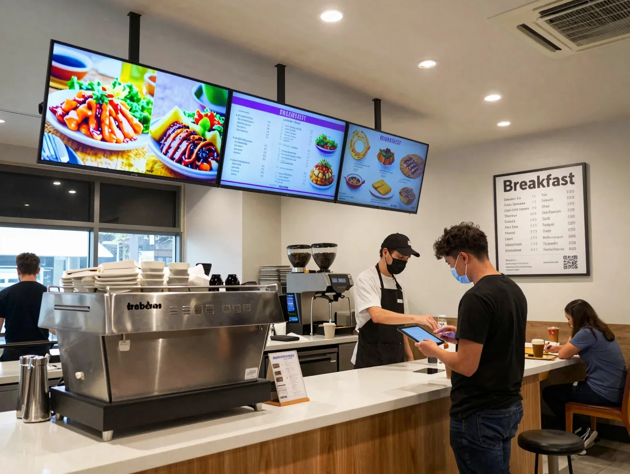 Switch to digital menu boards for real time flexibility