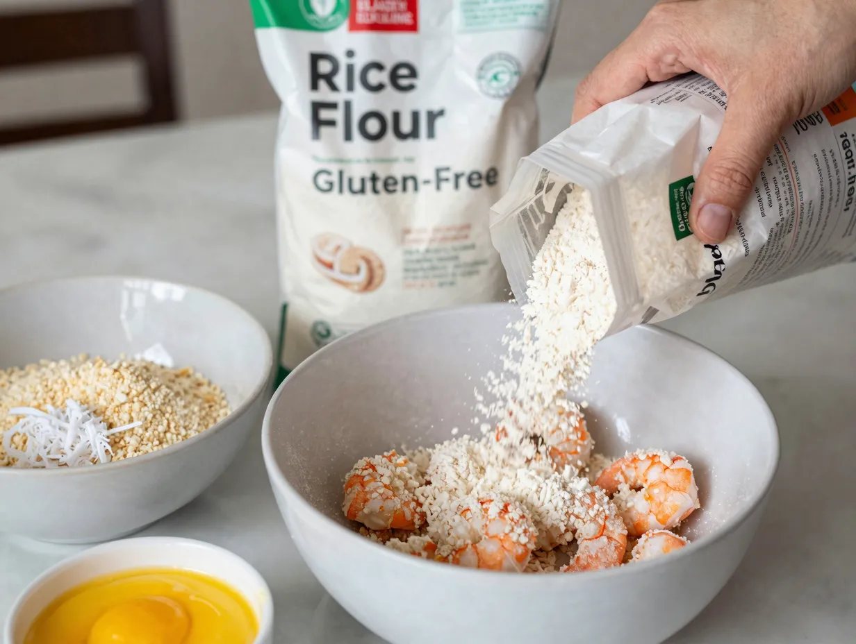 Gluten free coconut shrimp