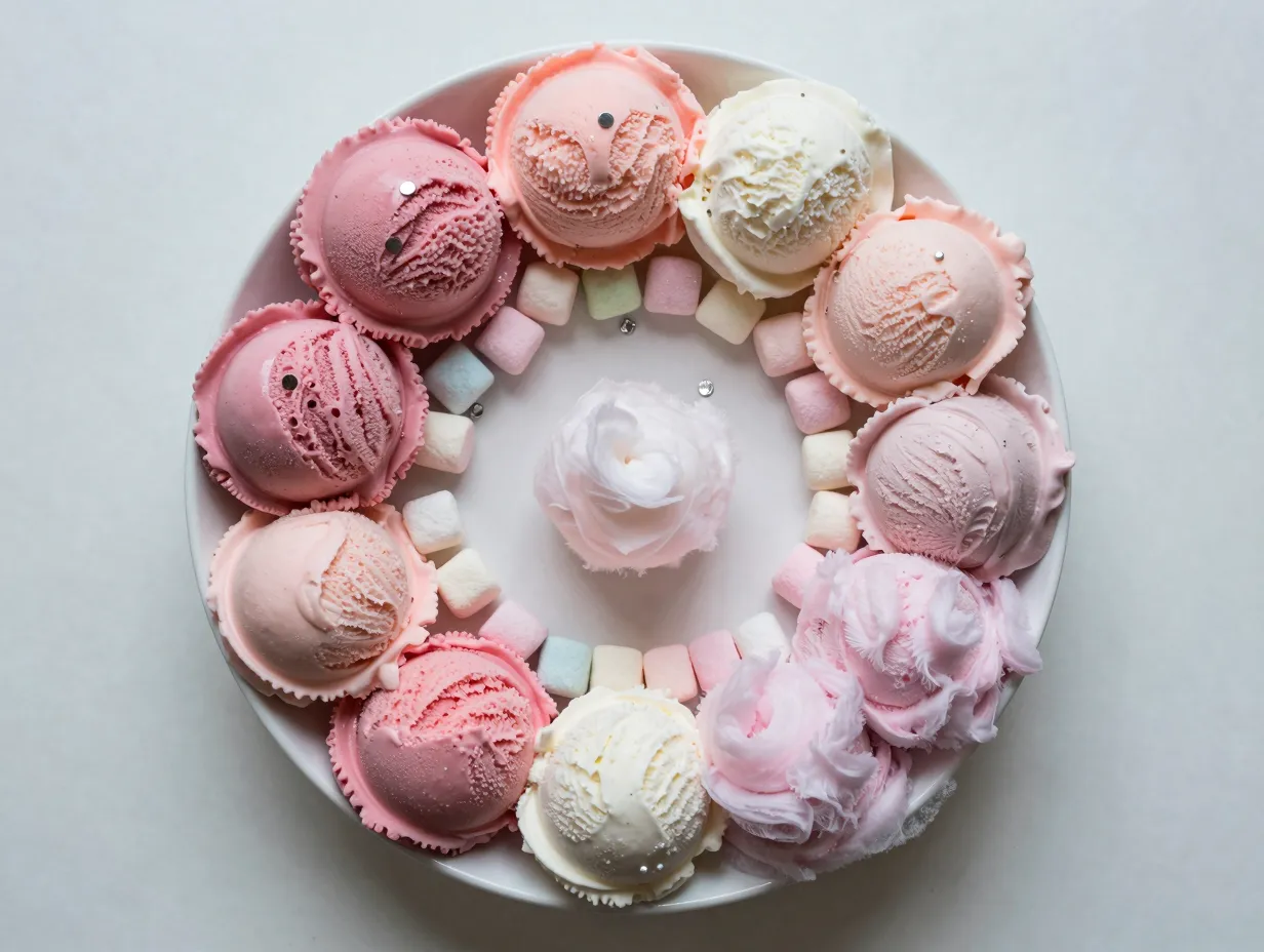 The pastel ombre sundae bowl
