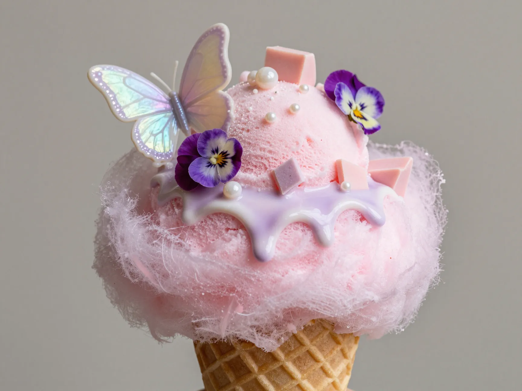 The drip cone with pastel glaze