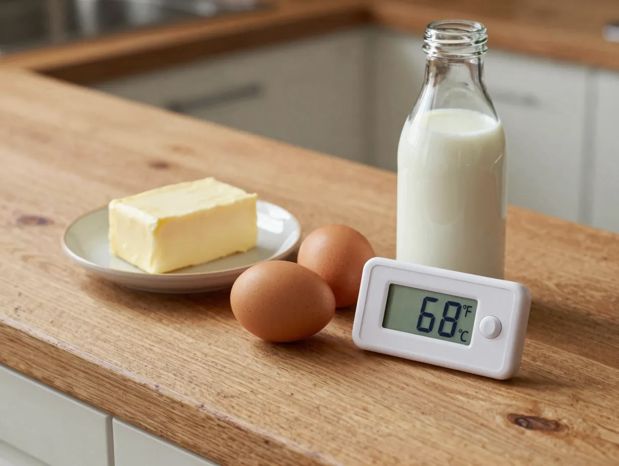 Use room temperature ingredients