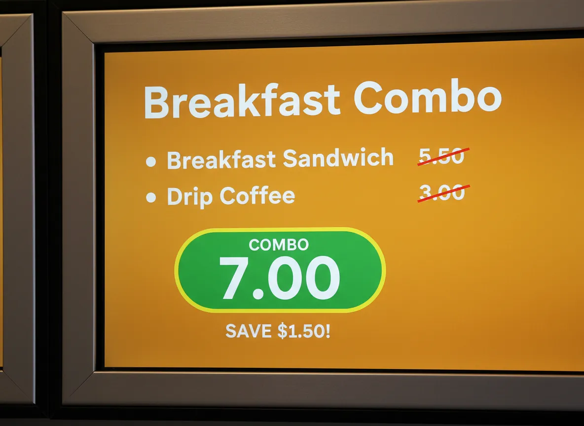 Promote combo meals to increase average order value