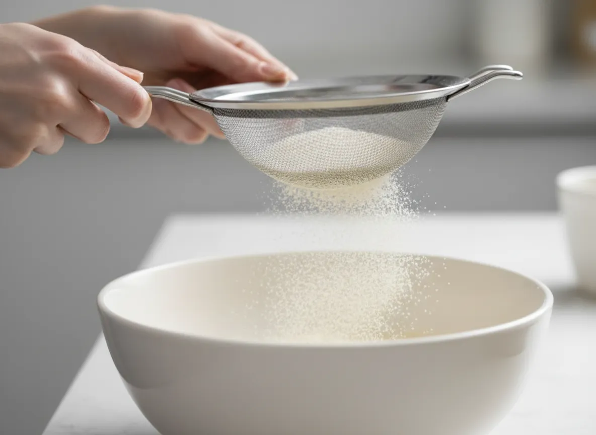 Sift the dry mix