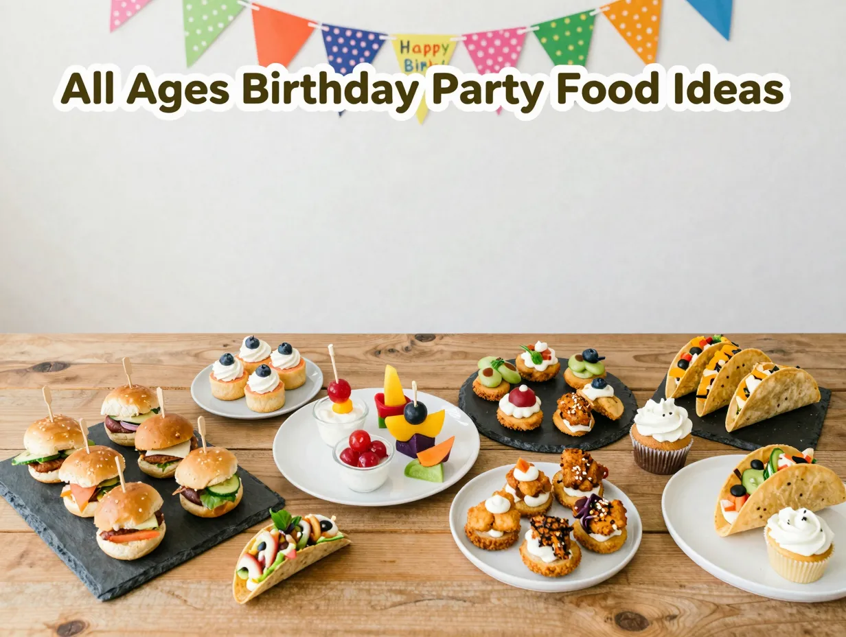 All ages birthday party food ideas