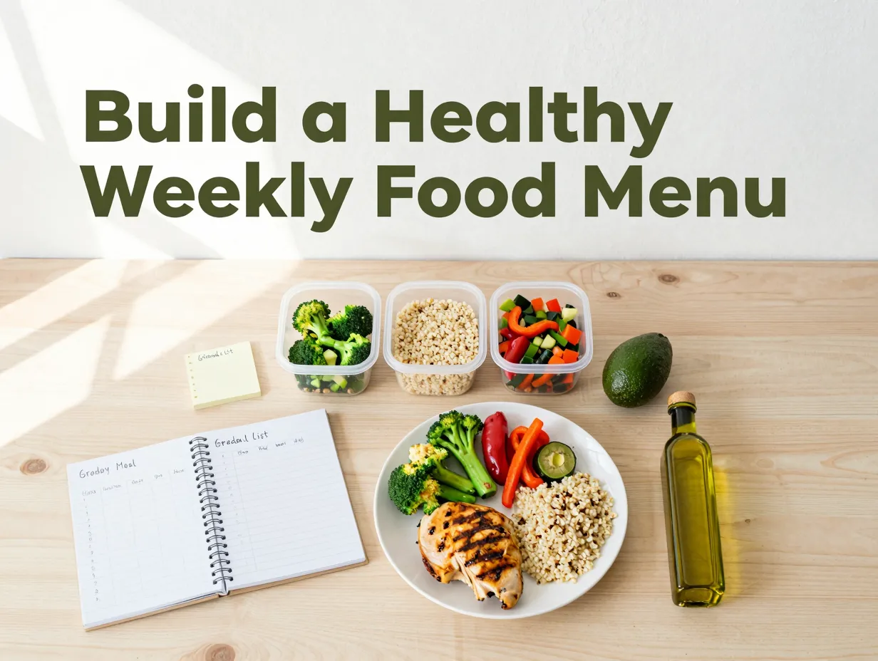 Build a healthy weekly food menu