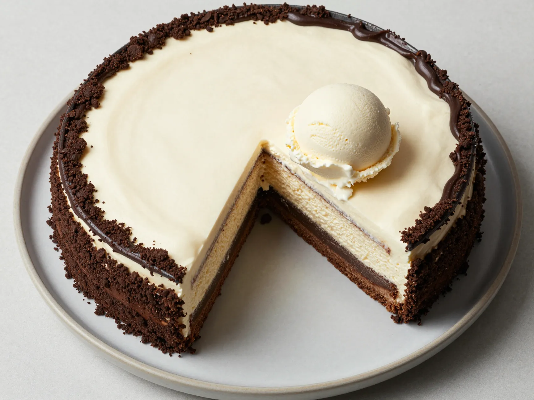 Classic oreo crunch ice cream cake