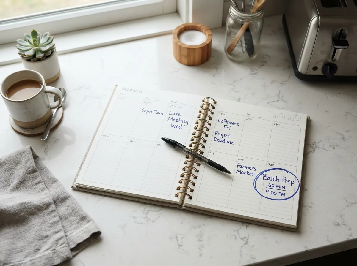 Start with your real schedule not an ideal one