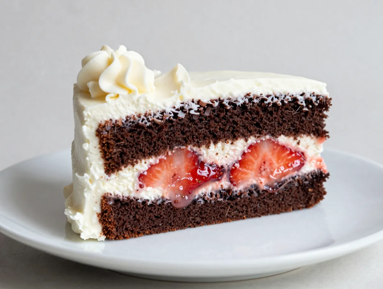 Sugar and sparrow chocolate covered strawberry cake
