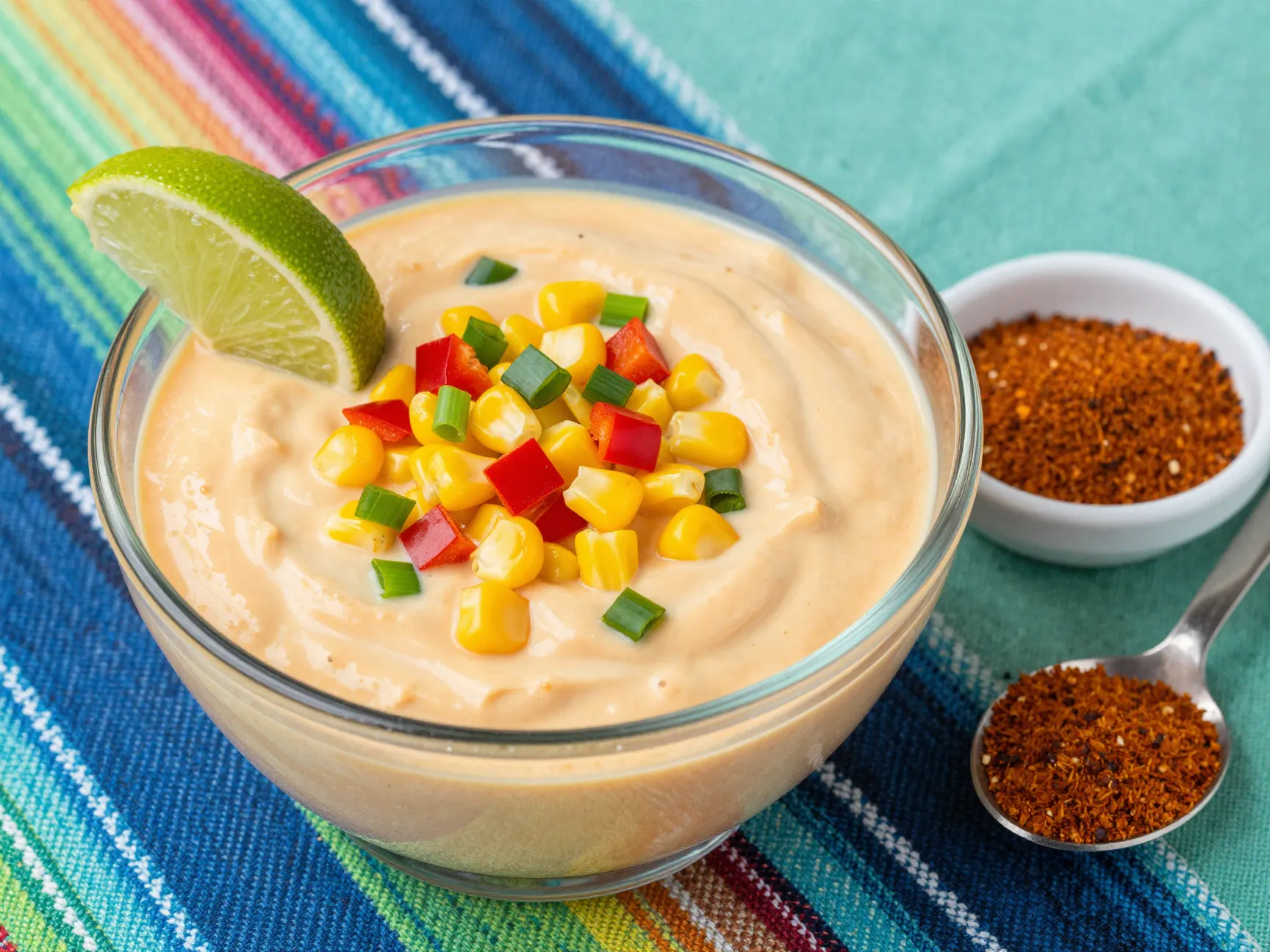 Cold corn dip with taco seasoning