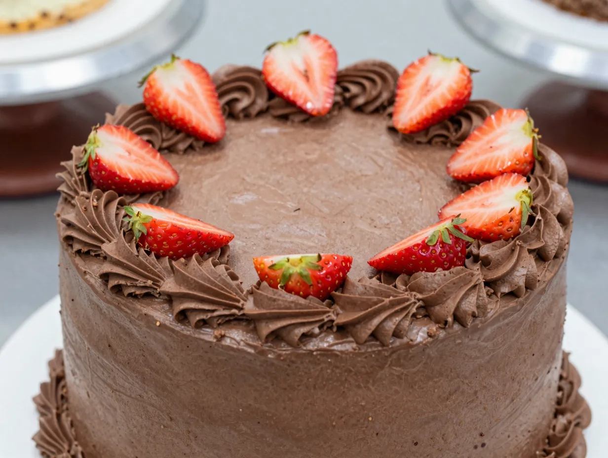 My cake school chocolate covered strawberry cake
