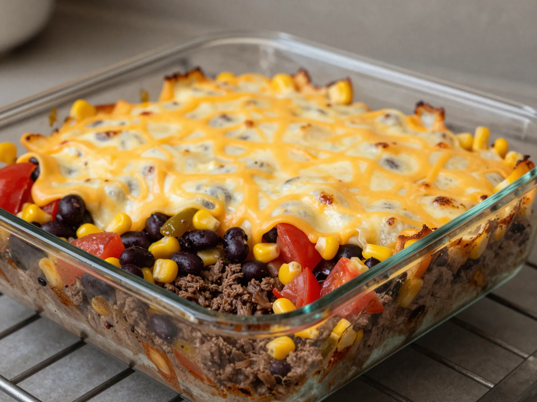 Mexican ground beef casserole