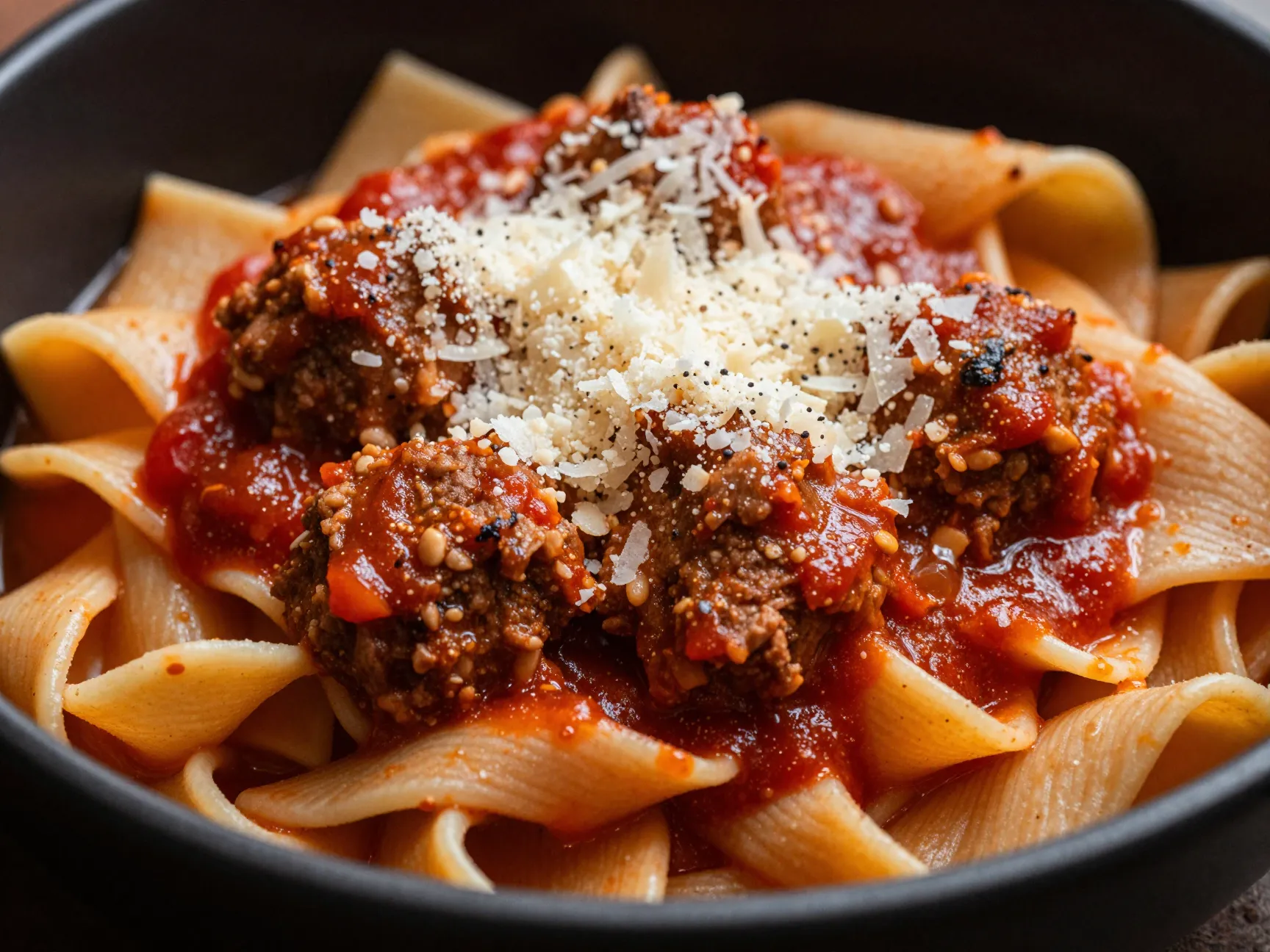 The roman style polpette with pecorino