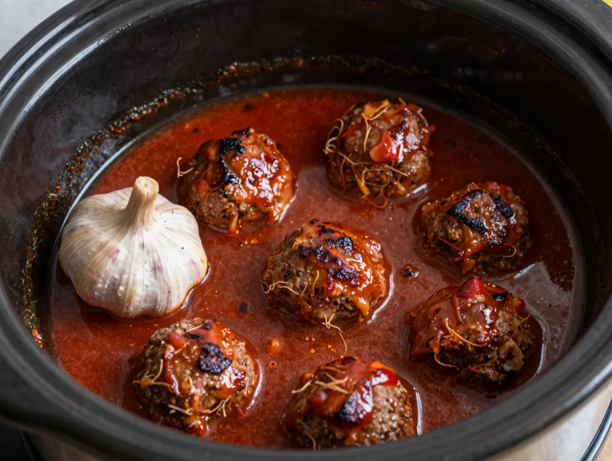 The slow cooker sunday sauce adaptation