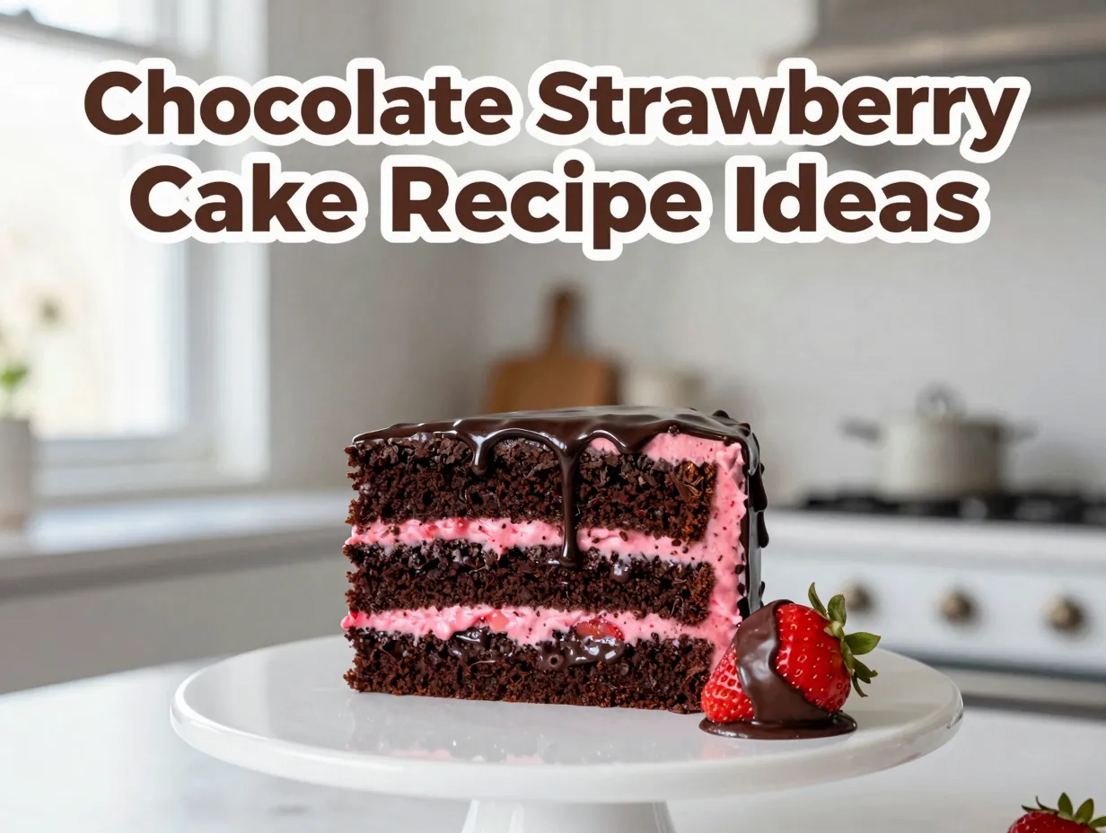 Chocolate strawberry cake recipe ideas