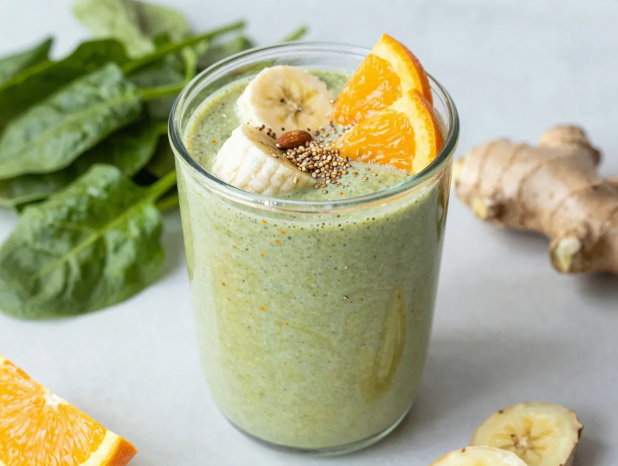 Orange creamsicle green smoothie