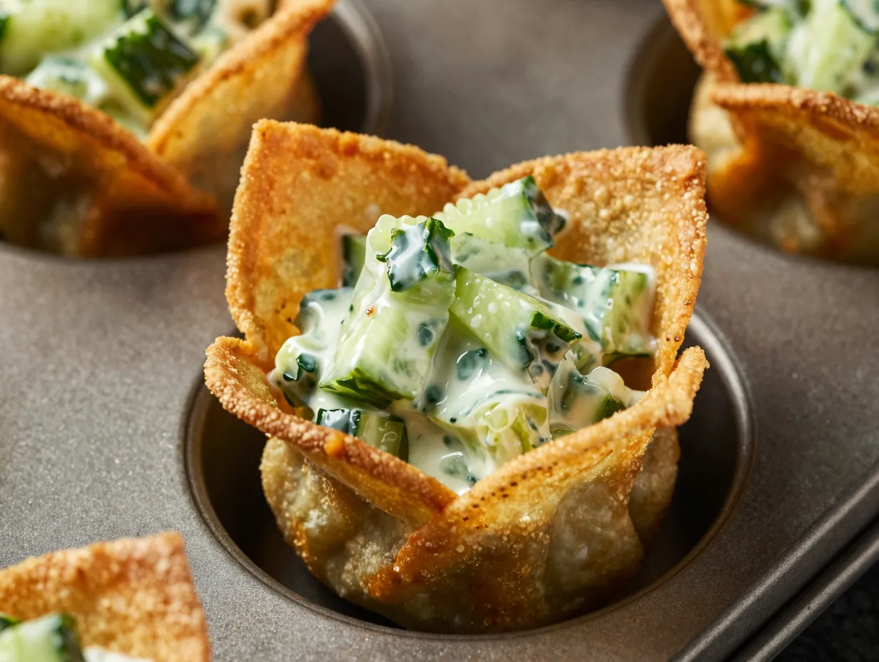 5 wonton cup bites