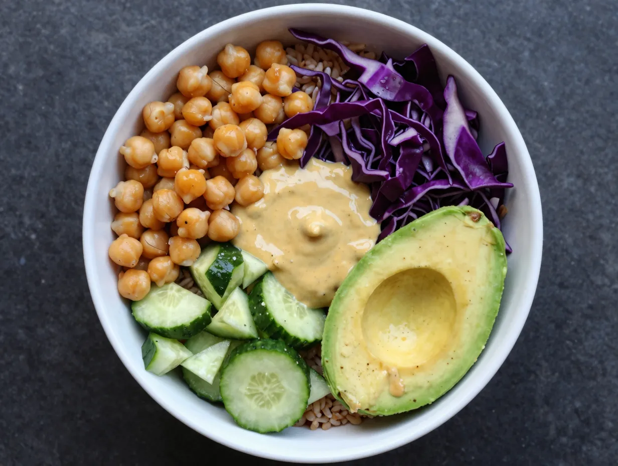Chickpea meal prep bowl