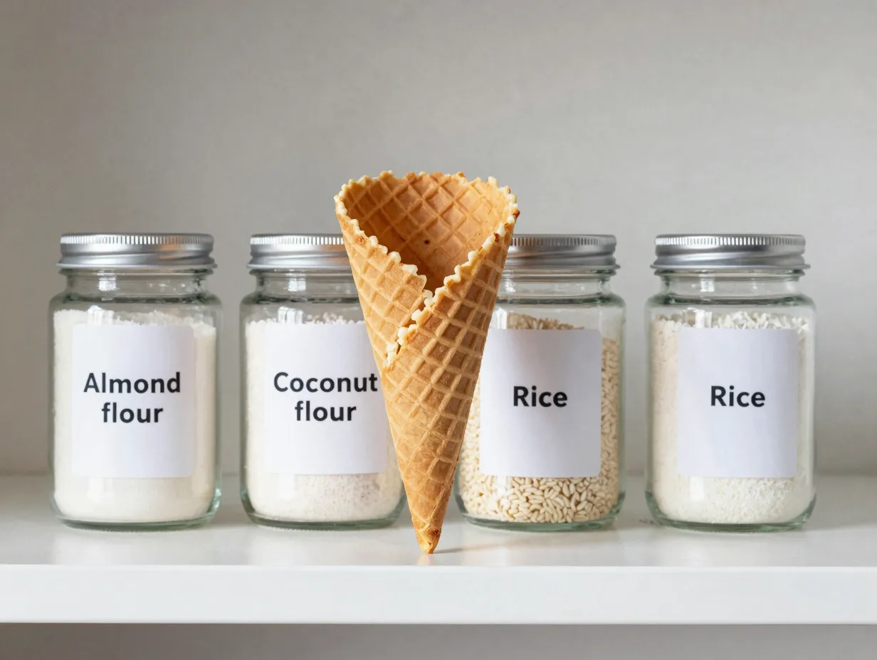 Gluten free waffle cone