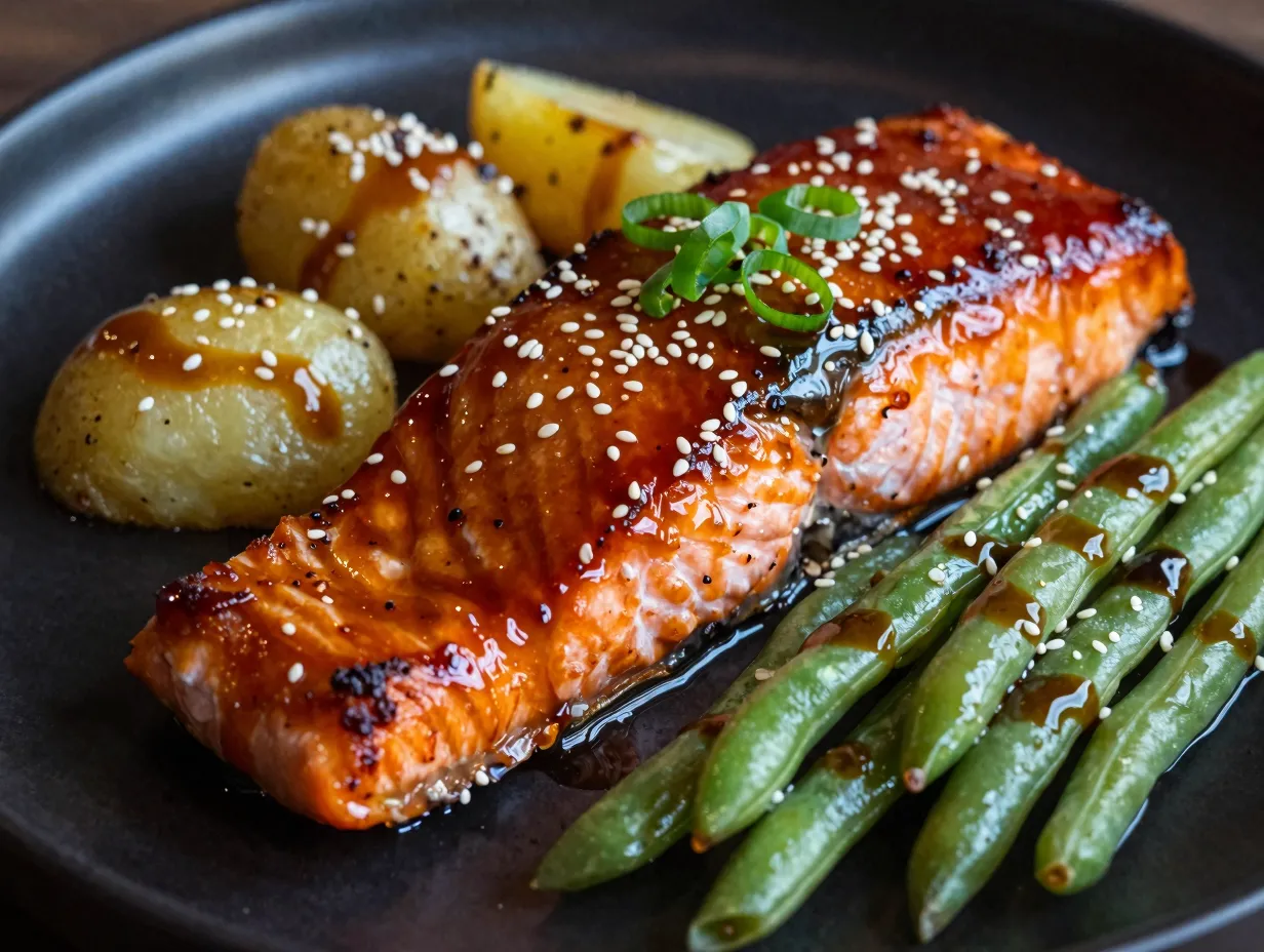 Teriyaki inspired soy ginger glaze