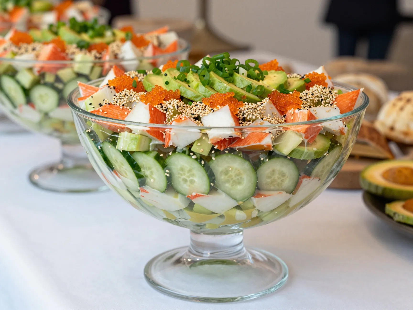7 layered trifle bowl centerpiece