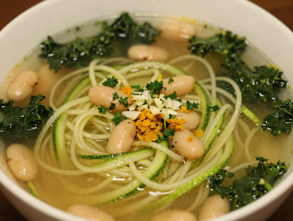 Detox zoodle soup