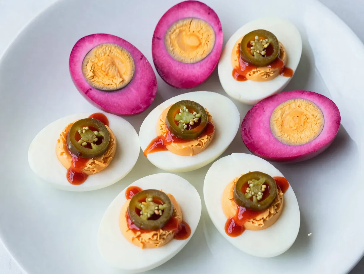 Deviled eggs with a twist