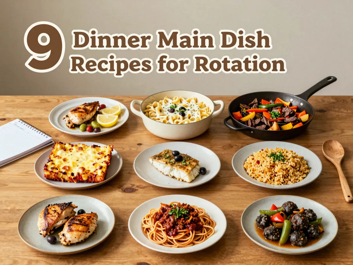 9 dinner main dish recipes for rotation