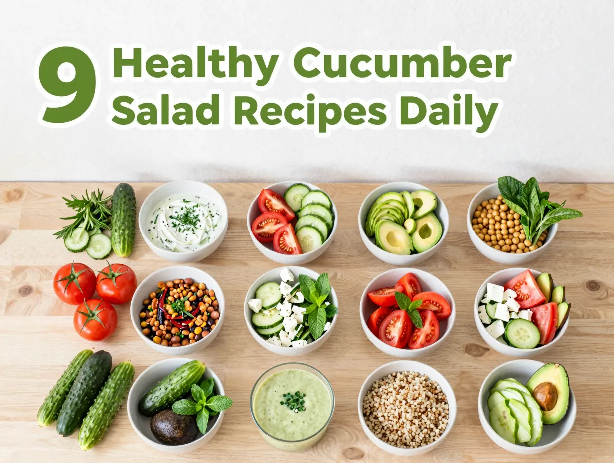 9 healthy cucumber salad recipes daily