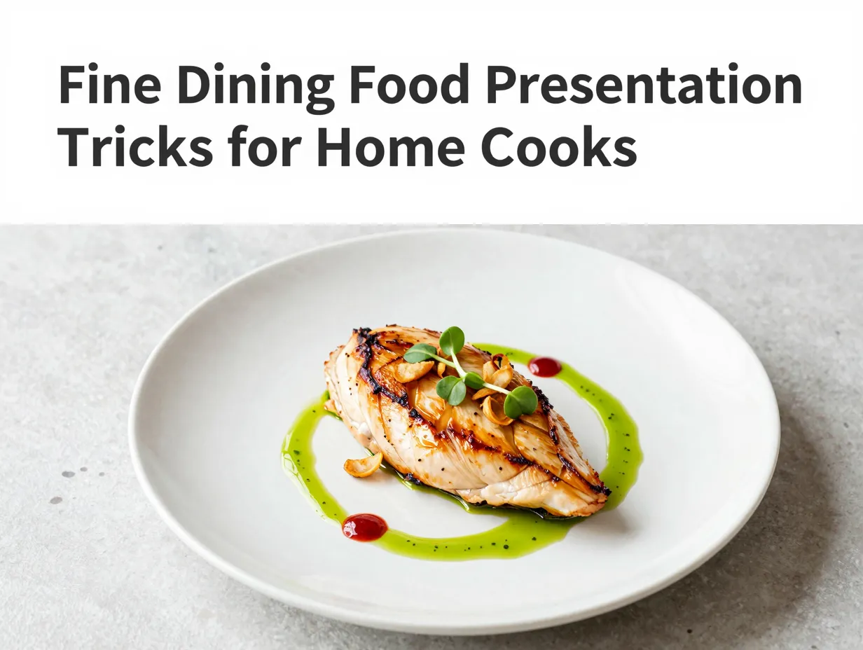Fine dining food presentation tricks for home cooks