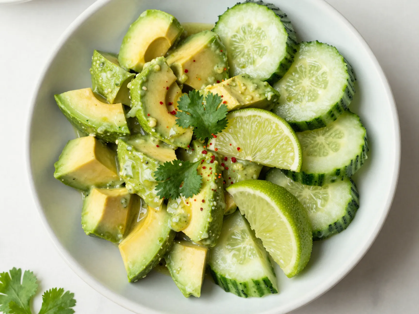 Cucumber avocado salad