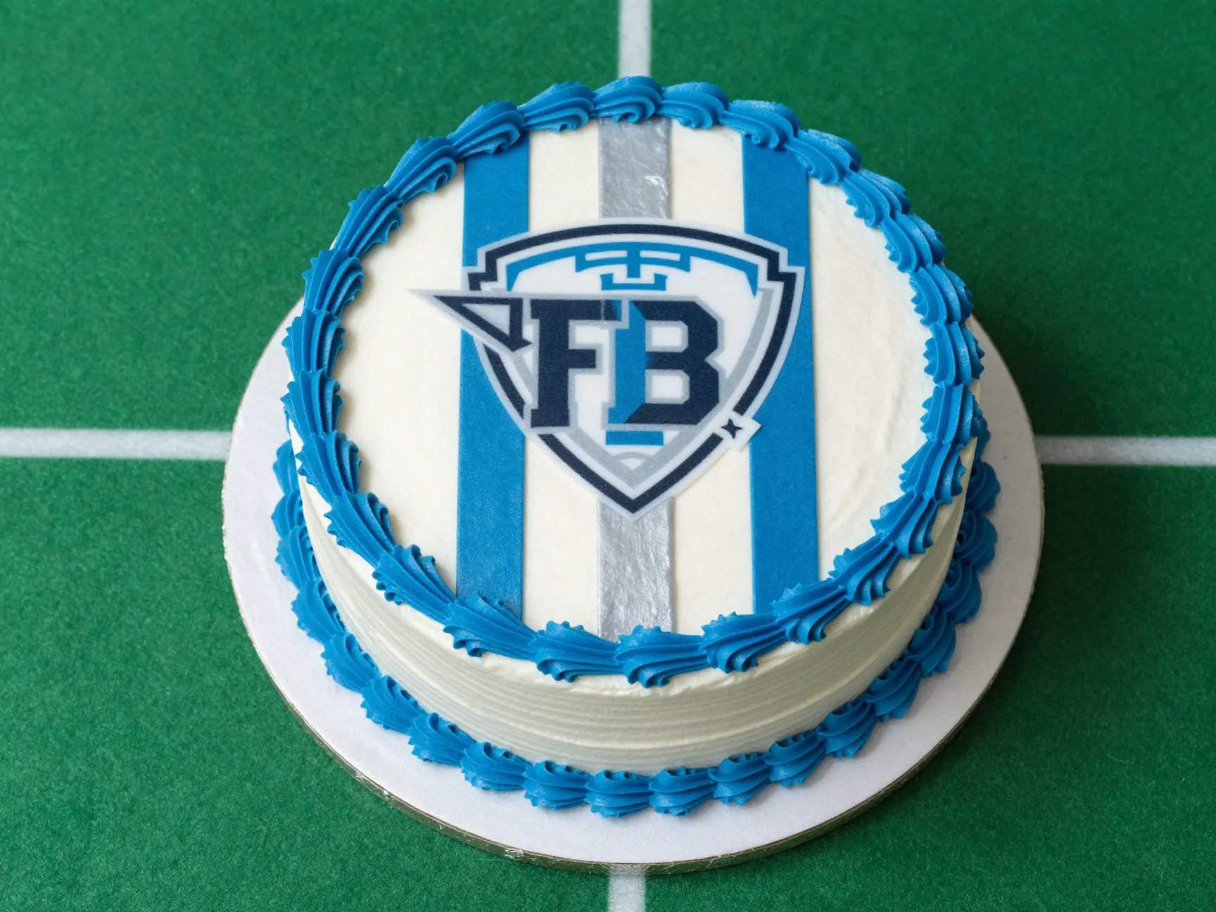 The sports team tribute cake