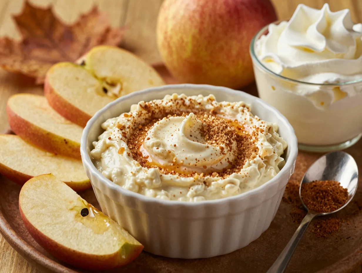Brown sugar and cinnamon cream cheese dip