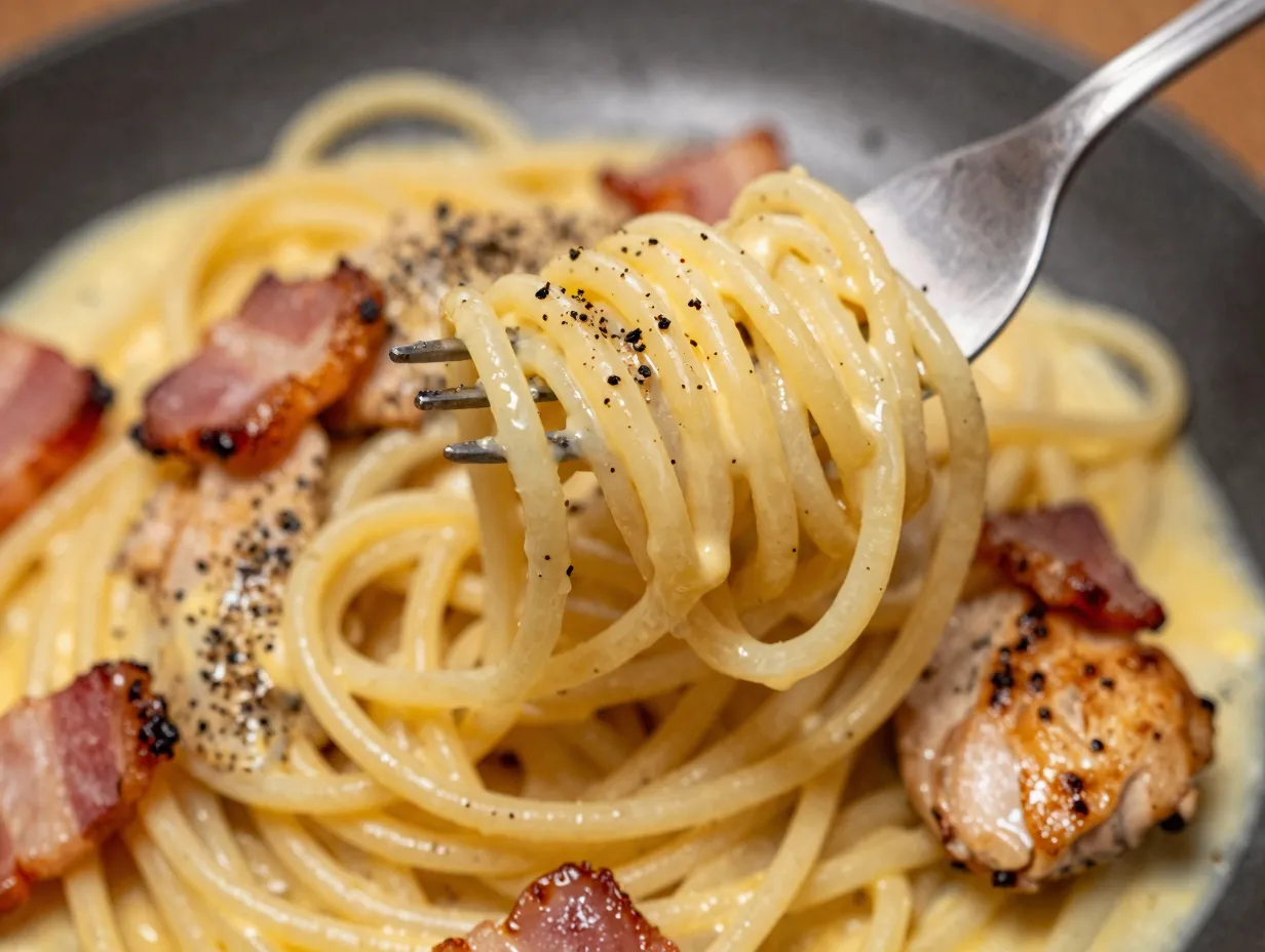 Chicken carbonara