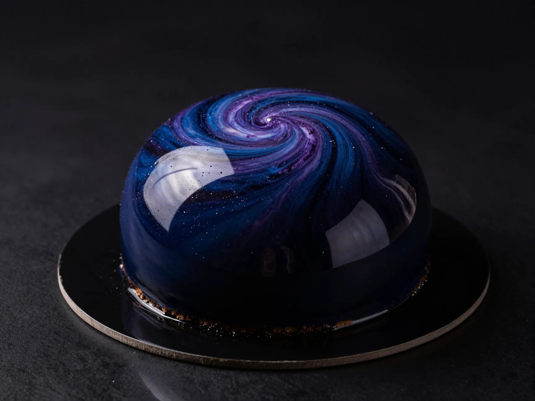 The galaxy mirror glaze cake