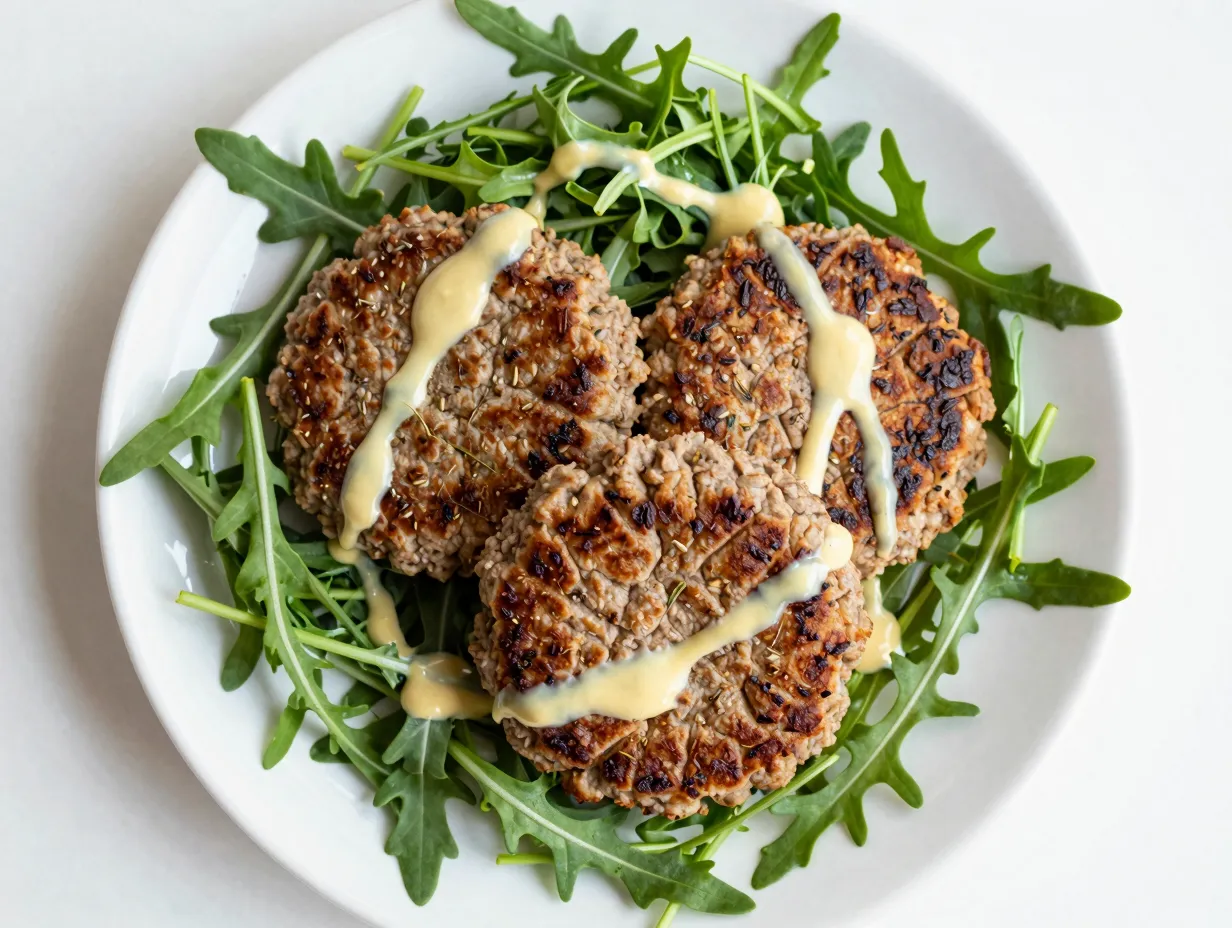 Zucchini and herb beef patties