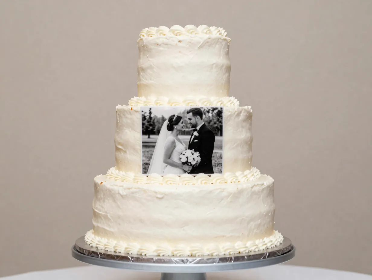 The photo memory cake