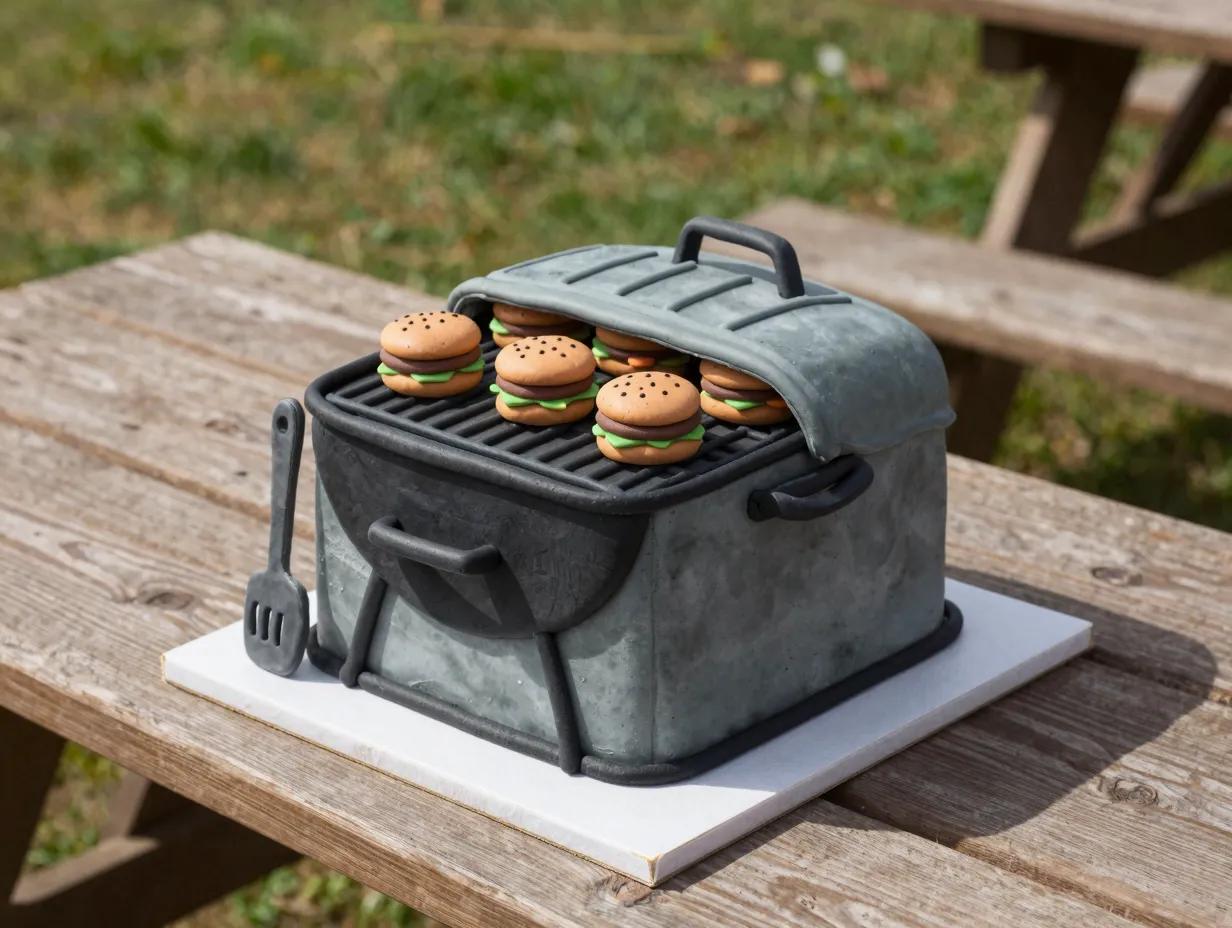 The bbq grill novelty cake