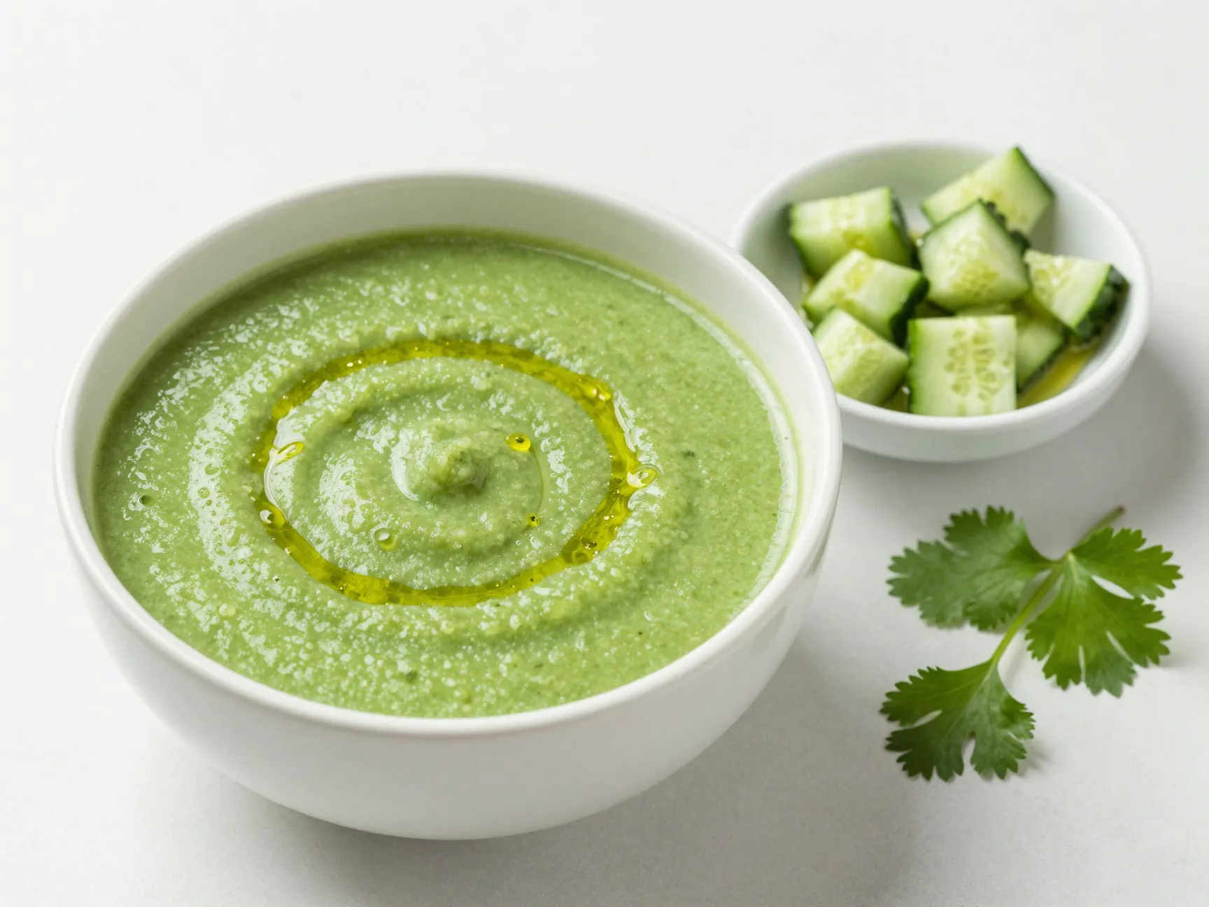 Cucumber and avocado gazpacho