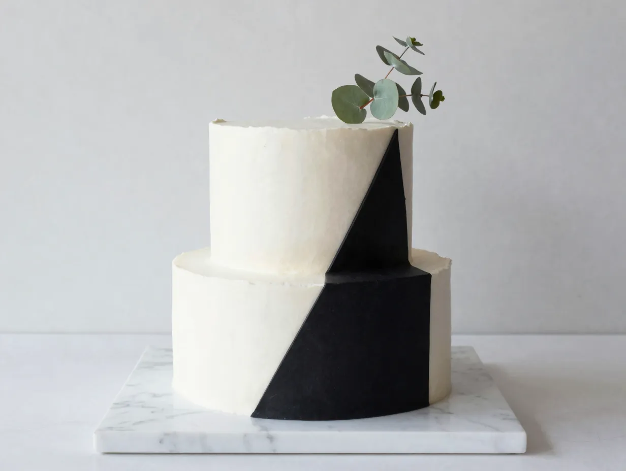 The minimalist geometric elegance cake