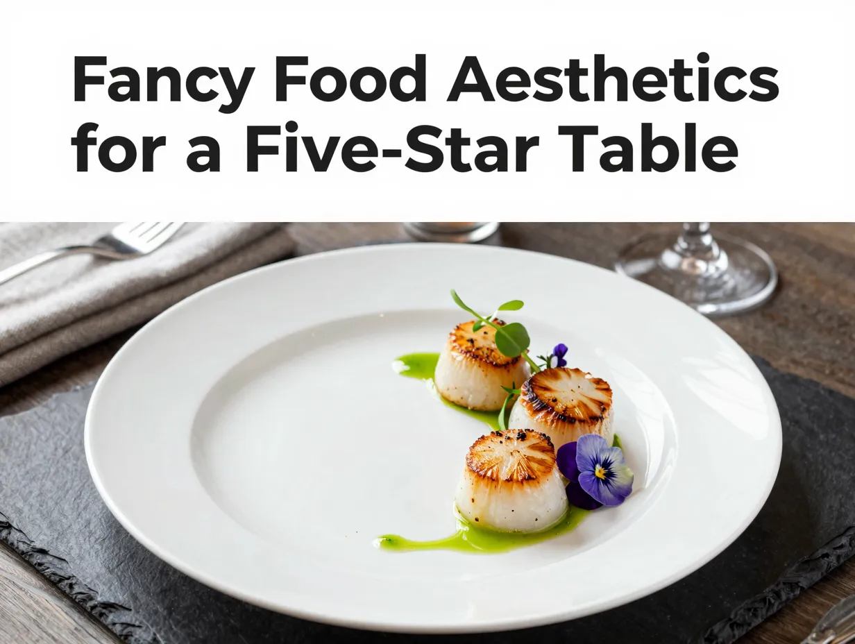 Fancy food aesthetics for a five star table