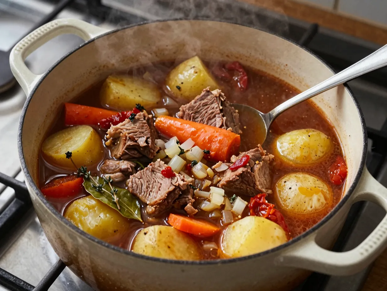 Classic pork shoulder stew