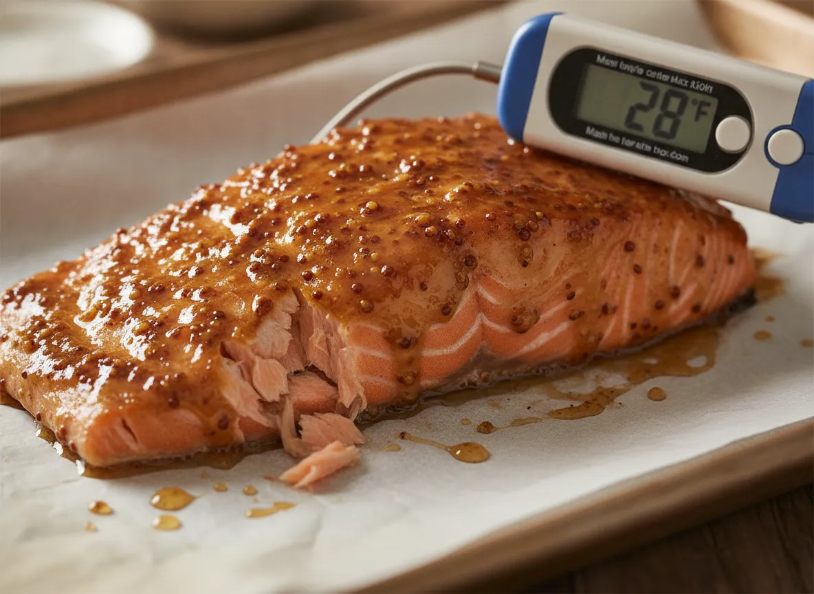 Honey dijon glazed salmon
