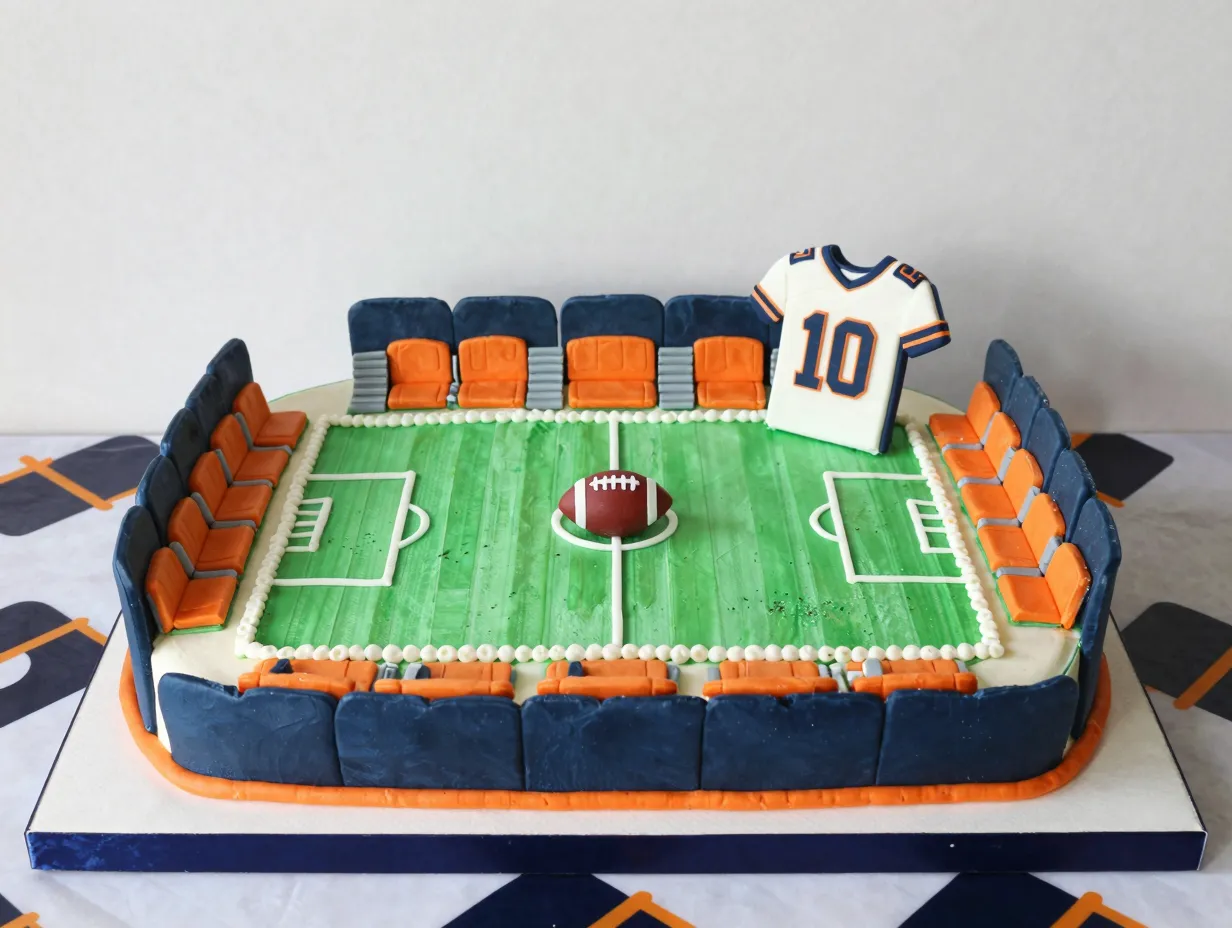 Sports themed cake