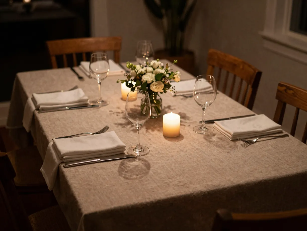 Perfect your table setting as the frame