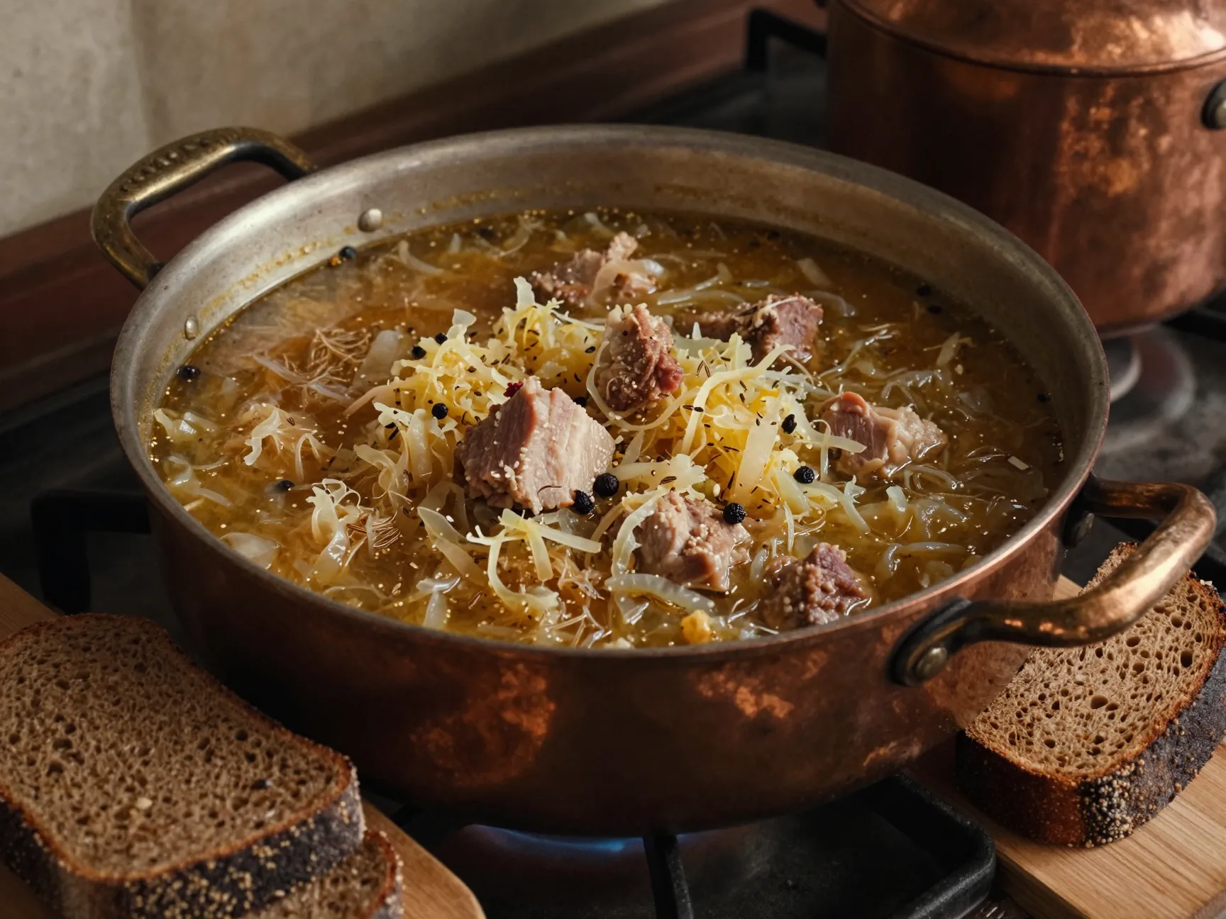 Polish inspired pork and cabbage stew bigos