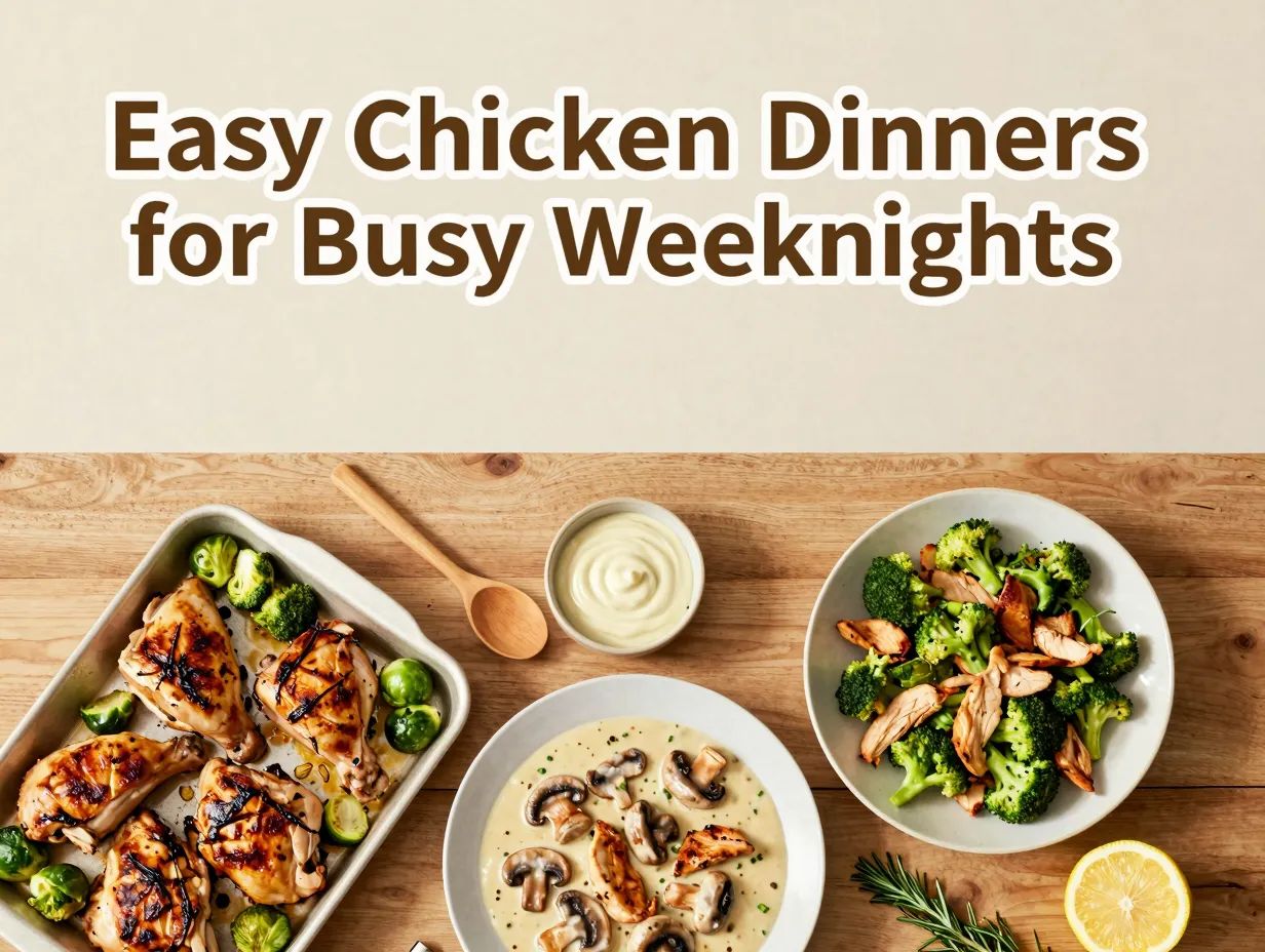 Easy chicken dinners for busy weeknights