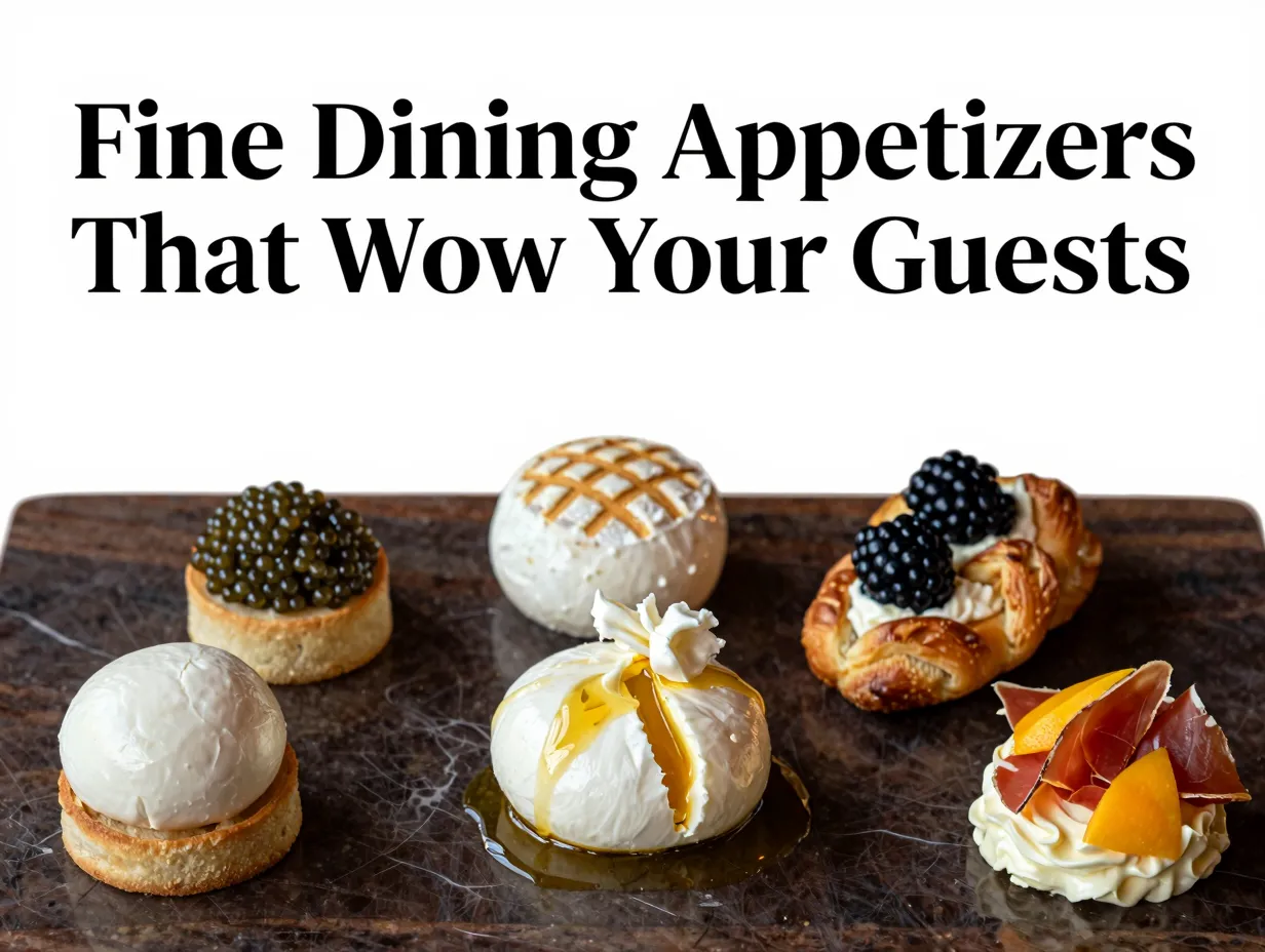 Fine dining appetizers that wow your guests