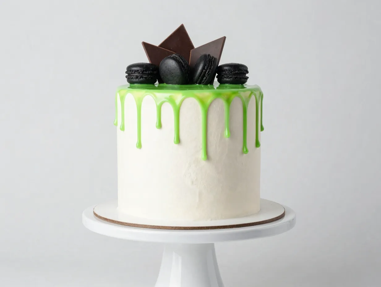 Drip cake with bold color combinations